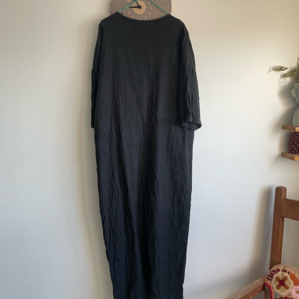 Beaton Linen Utility Jumpsuit - Picture 2 of 4